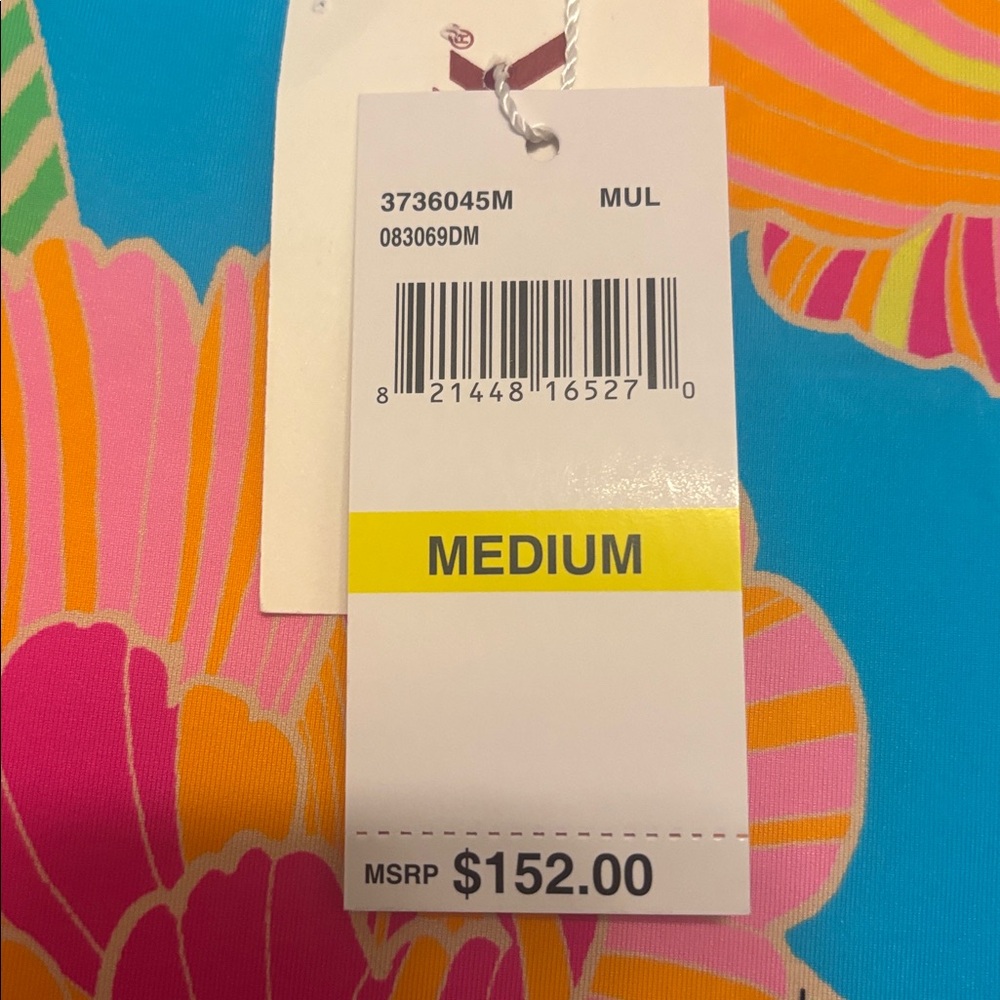 Trina Turk Vibrant Floral Swim suit and Caftan NWT size 10 - Picture 5 of 5